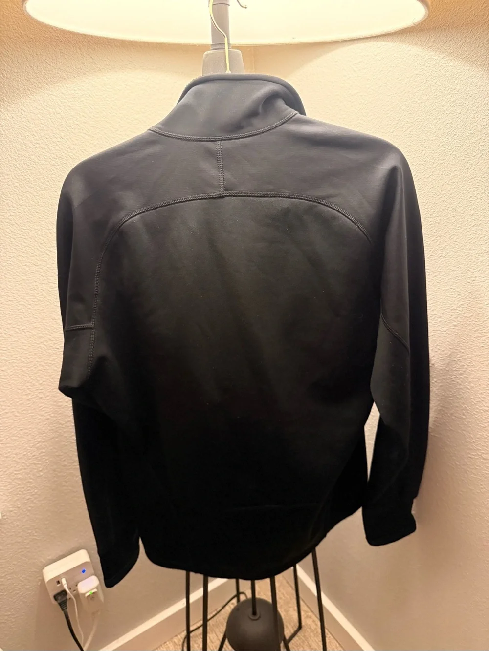 Patagonia Wind Shield Jacket Mens Medium M Black Thermal Lined Full Zip